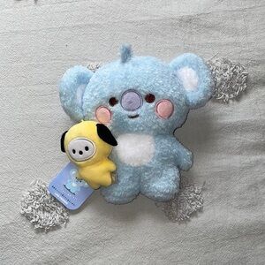 BT21 Koya Japan Tatton S Plush and Chimmy My Little Buddy Keychain Plush